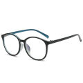 New Plain Glasses Plastic round Retro Art College Myopia Glasses Frame Bag Pattern 8007 Glasses Frame. 