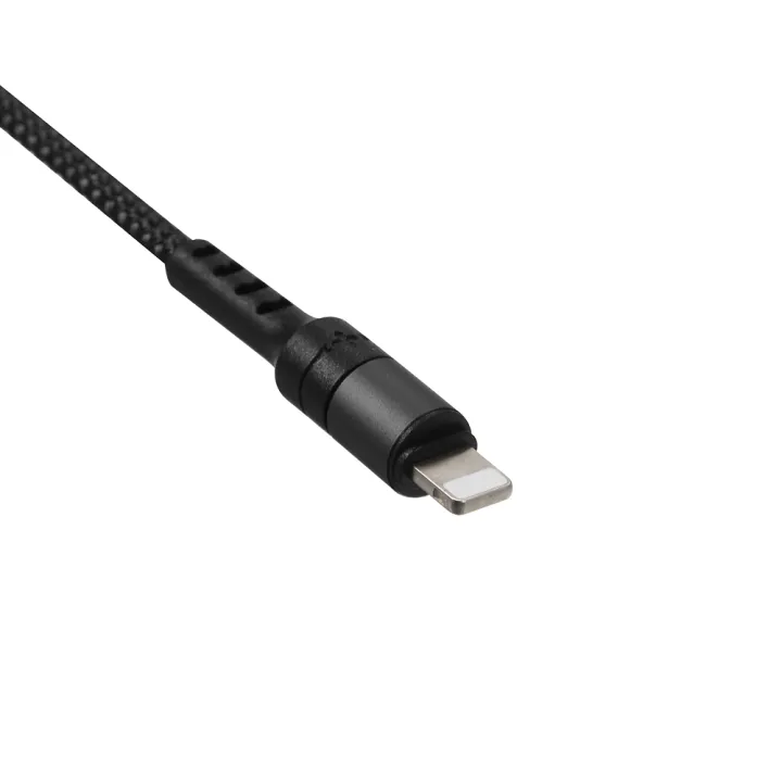 HXSJ%203%20In%201%20Charging%20Cable%20With%20Micro%20Usb/Type-C%20Replacement%20For%20Iphone%20Xiaomi%20Huawei%20Samsung%20Nylon%20Braided%201.2M(Blue)%20-%20Image%203