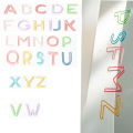26pcs/set Cute Alphabet Paper Clips Stationery Metal Clear Binder Clips Photos Tickets Notes Letter Paper Clip. 