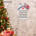 Xmas Advent Calendar Christmas Advent Calendar House 25 Days Countdown Wall Art Decoration Smooth Edge Burr-free Perfect for Southeast Asian Buyers Christmas Ornament. 