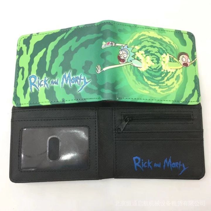Movie Wallet Morty American Student Morty Wallet Animation Comedy Men and Women Ri And Surrounding and Rick