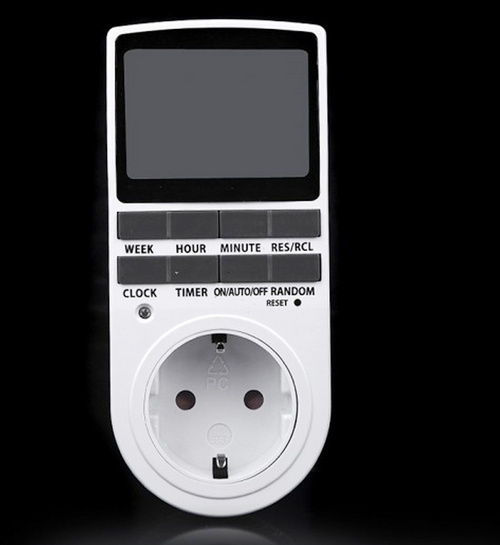 LCD Motors Digital Electronic Plug-in Programmable Timer Switch Socket ...