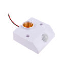 Lamp holder nut socket with PIR motion sensor switch bulb socket AC 90V-250V. 