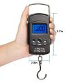 50kg X 10g Mini Digital Scale for Fishing Luggage Travel Weighting Steelyard Portable Electronic Hanging Hook Scale Hand Scales. 