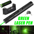 High Power Rechargeable Long Distance Military Grade Green Laser 303 Pointer Set Laser Pointer with Star Cap for Night Astronomy Outdoor Camping Hunting and Hiking Green and Red. 