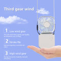 Portable Small Holding Fan Foldable Hanging Fan USB-Rechargeable Mini Handheld Fan. 