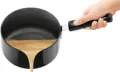 Rich Nonstick Sauce Pan - Black (Made in India). 