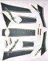 Tvs apache 160 2v grey bike full sticker kit. 