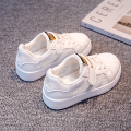 Bannie Baby Boy White Shoes2023New Summer Children's Mesh Shell Toe Board Shoes Breathable Sneakers. 