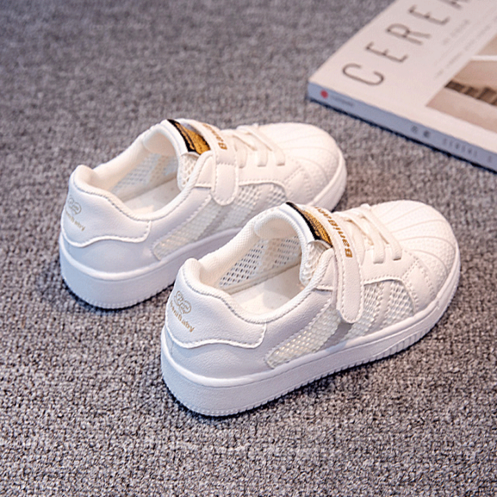 Bannie%20Baby%20Boy%20White%20Shoes2023New%20Summer%20Children's%20Mesh%20Shell%20Toe%20Board%20Shoes%20Breathable%20Sneakers%20-%20Image%203
