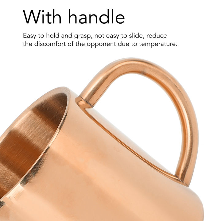 Coffee Mug 304 Stainless Steel Coffee Cup Large Capacity Double Wall Insulate HG