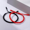 Black Red White Woven Thread Rope Lucky Bracelet Women Men Charms Bracelets Jewelry For Lovers' Best Gift Friendship Bangles. 