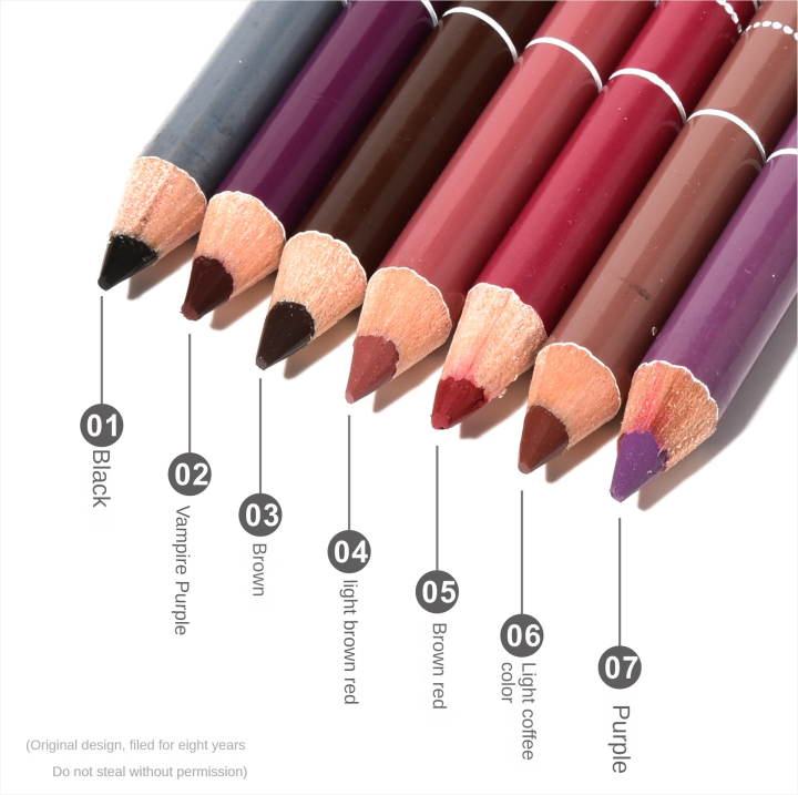 Tattielove 28 Colors Lipliner Pencil Waterproof Long Lasting Lip Makeup Matte Lipstick Pen Lady Charming Lip Liner Can Be Sharpened(FROM MALAYSIA)