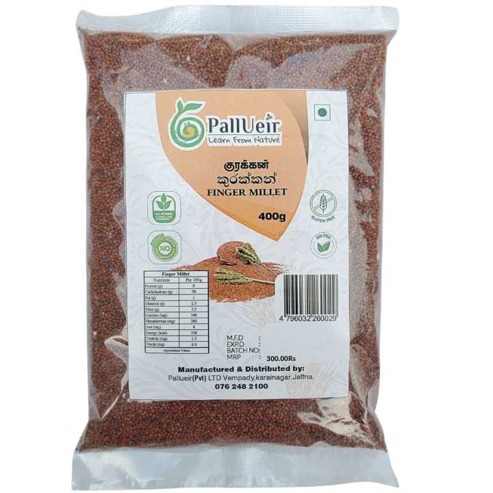 Finger Millet | Kurakkan | குரக்கன் | 400g Unpolished Rice |100% Gluten Free & Natural | High Protein & More Fiber