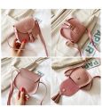PU Leather Children Small Shoulder Bag Cute Princess Accessories Kids Coin Purse Handbags Cute Girls Baby Tassel Crossbody Bags. 