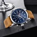 【Miga Plaza】Watch Men Luxury Leather BY-5102 Quartz Watch Fashion Chronograph Watches Sport Clock Male Waterproof 2023 Watch For Men. 