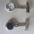 Nursing Watch Top-Quality Stainless Steel Nurse Clip-On Brooch Watch. 