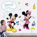 Mickey & Minnie Mickey Mouse Home Decoration star baby children cartoon bedroom room decor wall stickers removable kids nursery decal sticker Wall Decoration Stickers wall deco Mickey Balloon. 