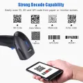 2D Barcode Scanner Portable Bluetooth Wireless Mobile Supported Barcode & QR Reader. 