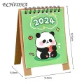 Life Planning Desk Calendar 2023-2024 Cute Animal Mini Desk Calendar Daily Schedule for Office School Classroom Supplies Twin-wire Binding. 