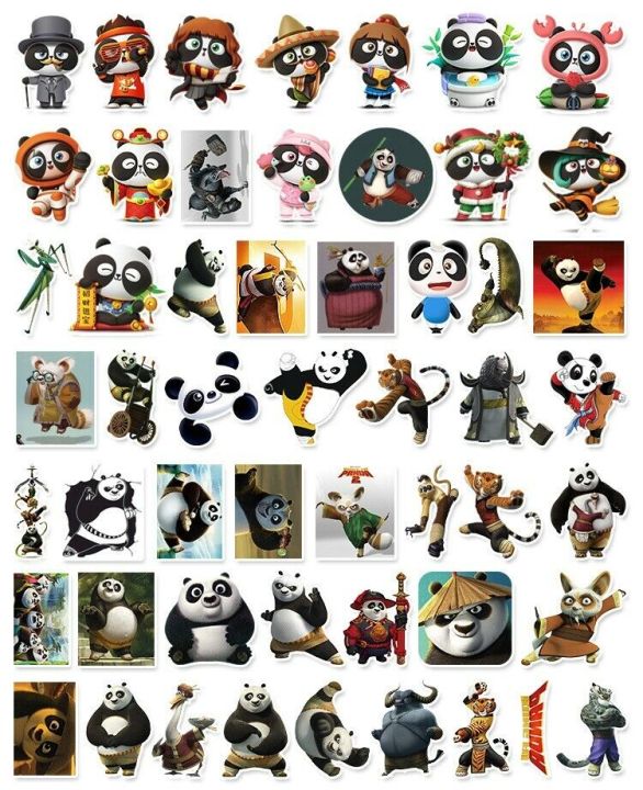 20/40pcs%20Kung%20Fu%20Panda%20Stickers%20Cartoon%20Animated%20Martial%20Arts%20Stickers%20for%20Laptop%20Scrapbook%20Journal%20Kids%20Girls%20Boys%20Stickers%20-%20Image%202