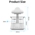 300ml Mushroom Rain Air Humidifier Colorful Night Light Unique Fashionable Humidifier Diffuser Moisturize Skin Relieve Fatigues. 