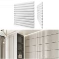 door stopper rubber 30cm Decorative 3D Wall Panel wave Diamond Design Non self-adhesive plastic tile 3D wall sticker living room Bathroom wall paper. 