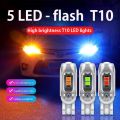 2pcs Motorcycle Turn Signal LED Bulbs with 5 Chips T10 T15 for Motorcycles and Cars. 