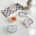 【ZOSR】MissConnie Cartoon Animal Transparent Expandable Grip Tok Universal Glossy Phone Holder Stand Finger Ring Flodable Phone Socket Griptok Holder. 