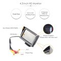 4.3 12V 24V Car Bus Standalone LED Monitor Screen with Rear View Reverse Backup Camera Kit Combo. 