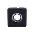 Square Tubing Pipe End Caps Insert Plugs M8 Thread 20X20mm 40Pcs Black. 