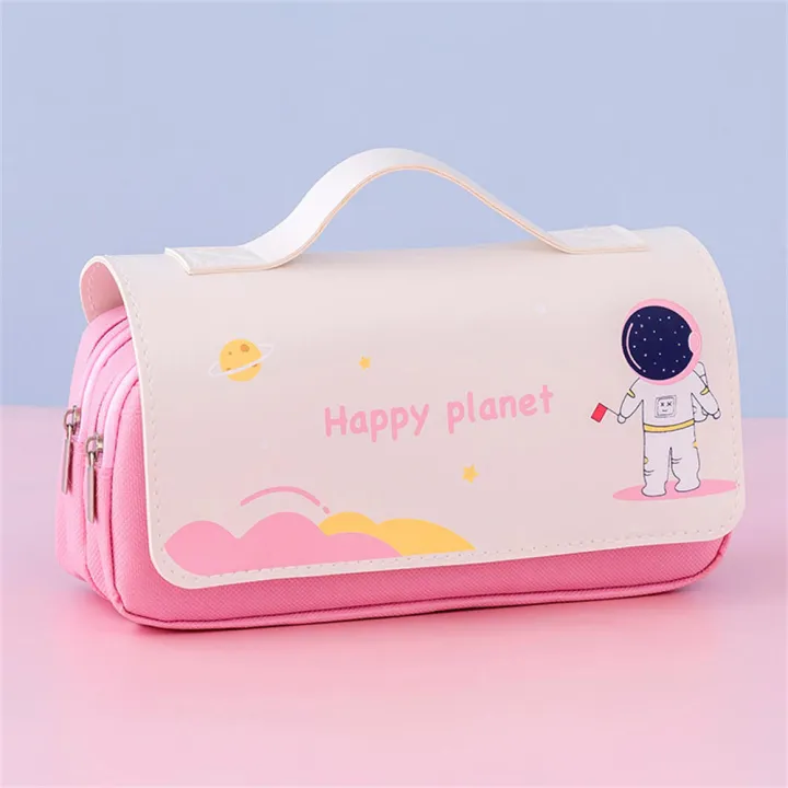 Astronaut%20Print%20Pencil%20Case%20Big%20Canvas%20Zippered%20Pencil%20Bag%20Large%20Capacity%20Two-Layer%20Stationery%20Pouch%20for%20Student%20Supplies%20School%20Stationery%20Desk%20Organizer%20Art%20Storage%20Writing%20Instruments%20-%20Image%204
