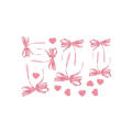 Cute Bow Fridge Stickers Boho Pink Wall Decorative Stickers Love Heart Bow Pvc for Dorm Room Bedroom Kids Girls Room. 
