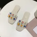 【BestGO】（Korean style） shoes 2137 Local  Fashion Women Roman Sandals Dress Shoes Casual Flat With Sandals Beach Slippers Shoes for woman. 