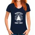 Manifest That Shit Mandala Law Of Attraction Spiritual Gift T-Shirt Coupons Man T Shirts Cotton Tops & Tees Printed. 