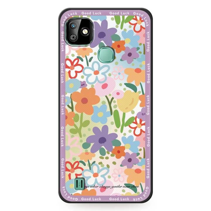 TPU%20Protective%20Phone%20Case%20For%20infinix%20X612/Smart%20HD%202021%20Back%20Cover%20Oil%20Painting%20flower%20Waterproof%20Cute%20Phone%20Pouch%20-%20Image%206