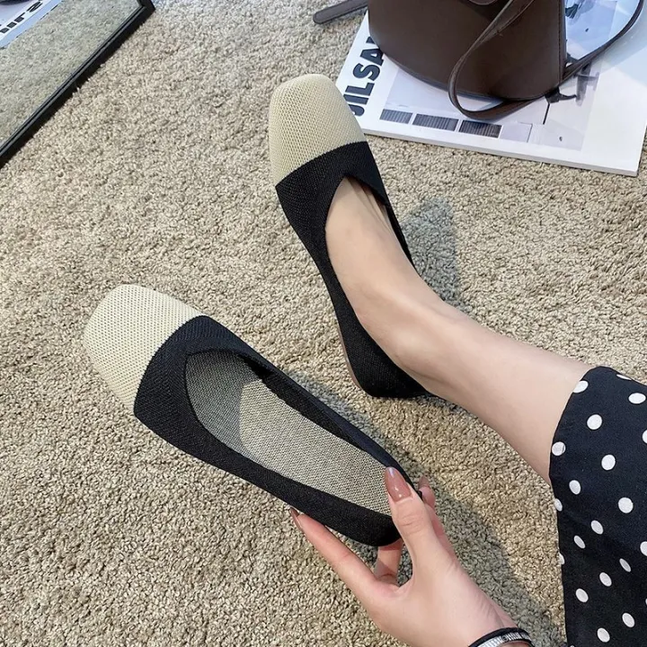 Women's%20Flat%20Shoes%20Internet%20Hot%20Shoes%20Peas%20Shoes2023Spring%20and%20Summer%20Breathable%20Soft%20Bottom%20Ballet%20Grandma%20Shoes%20All-Matching%20Lazybones'%20Shoes%20-%20Image%208