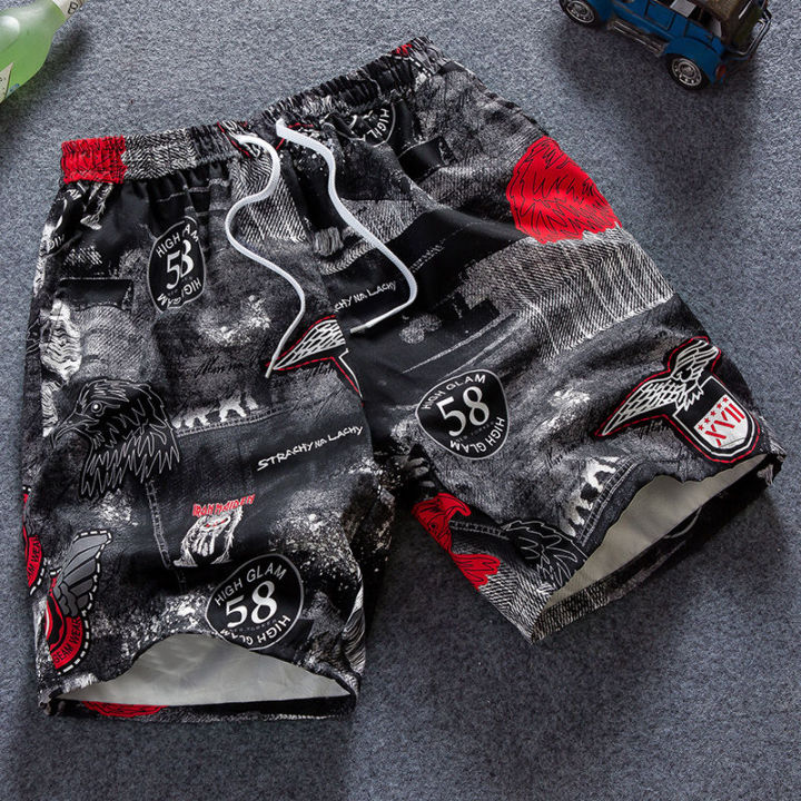 Summer Shorts Men's Slim Fit5Five-Point Pants Personalized Beach Pants Summer Leisure Fashion Pirate Shorts