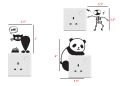 Wall Stickers for Switches | 9 Stickers Pack | Transparent Clear Stickers pcs NEW EDITION. 