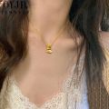 OYJR Rabbit Kwentas Stainless Necklace for Women Non Fade Pendant Gold Chain Nicklace Jewelry. 
