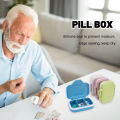 3 Grids Tablets Organizer Container Travel Pill Box with Seal Ring Portable Small Box Wheat Straw Medicines Storage Container. 