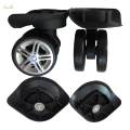 Luggage Suitcase Replacement Wheels Swivel Wheel Double Row Large Wheel Durable Black Quiet. 