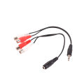 Universal RCA Cable 3.5mm Jack Stereo Audio Cable To 2RCA Socket Female To Male To Headphone 3.5mm Adapter For DVD Amplifier Cologo. 