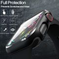 45mm Glass + Cover For Apple Watch case 7/8 iWatch bumper Tempered Glass Screen Protector for apple watch. 