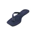 High-Quality Women's Velvet Flat Shoes – Comfortable Slip-On Shoes in Navy Blue for Everyday Wear. 