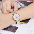 CONTENA Lovely Ladies Girls Casual Analog Quartz Fashionable Gold Silver Elegent Look Fashion Steel Watch. 