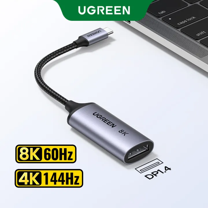 【New in】UGREEN USB C to 8K Displayport 1.4 Adapter for iPhone 15 Macbook Pro iPad USB Type C to 8K DP1.4 Adapter Cable 32.4Gbps 8K/60Hz