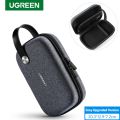 U-GREEN Travel Case Gadget Bag Small Portable Electronics Accessories Organizer Travel Carry Hard Case Cable Tidy Storage Box Pouch with Double Layer Double Zipper Snap Hook Carrying Strap. 