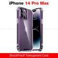 iPhone 14 Pro Max Transparent Shockproof Case - Clear TPU Bumper Case For iPhone 14 Pro Max Back Cover Premium Quality Anti Shock Airbag Phone Case For Girls Boys New. 