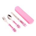Kids Cutlery Set | Stainless Steel Spoon, Fork, and Chopsticks. 